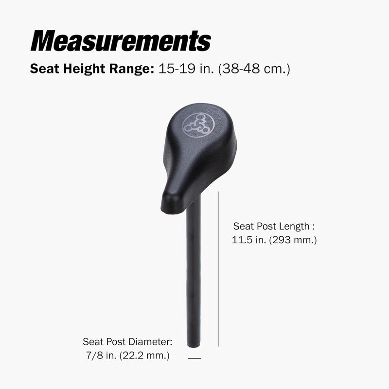 Strider Performance Seat with XL Post - Fits All 12 and 14x Balance Bikes - Extends Seat Height to 15-19 Inches - No-Tool Assembly - Image 5
